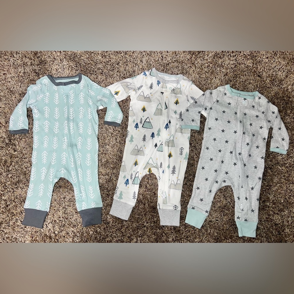Cloud Island, Target 0/3M Baby Footsies Sleepers, Pajamas